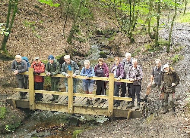 Redisher Wood Steps Celebratory Walk - Group Photo in Redisher Wood